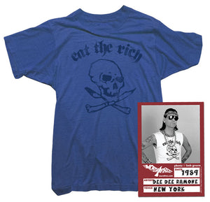 Dee Dee Ramone T-Shirt - Eat The Rich Tee worn by Dee Dee Ramone
