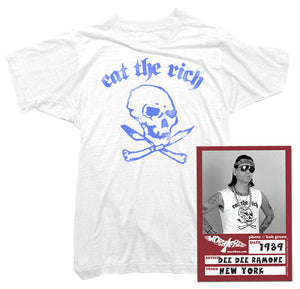 Dee Dee Ramone T-Shirt - Eat The Rich Tee worn by Dee Dee Ramone