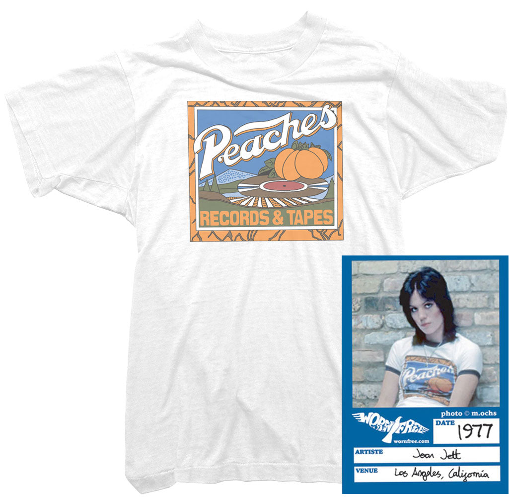 Joan Jett T-Shirt - Peaches Records Tee worn by Joan Jett
