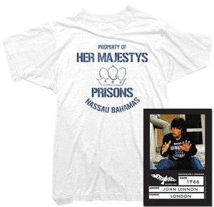 John Lennon T-Shirt - Bahamas Prison Tee worn by John Lennon