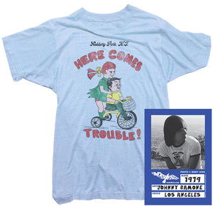 Johnny Ramone T-Shirt - Here Comes Trouble Tee worn by Johnny Ramone
