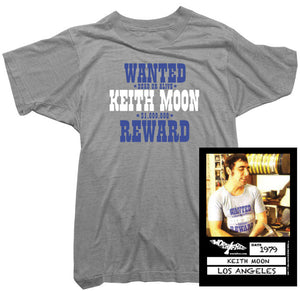 Keith Moon T-Shirt - Wanted Tee worn by Keith Moon