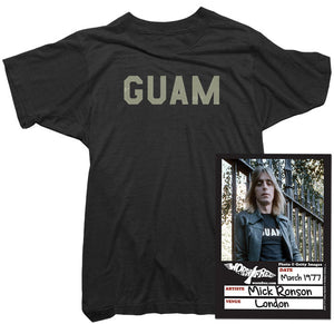 Mick Ronson T-Shirt - Guam Tee worn by Mick Ronson