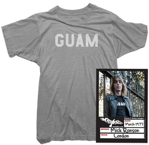 Mick Ronson T-Shirt - Guam Tee worn by Mick Ronson