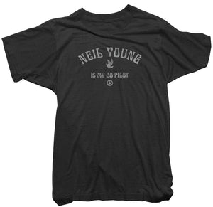 Neil Young T-Shirt - Neil Young is my Co-Pilot Tee
