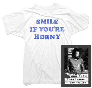 Cheech & Chong T-Shirt - Smile If You're Horny Tee worn by Tommy Chong