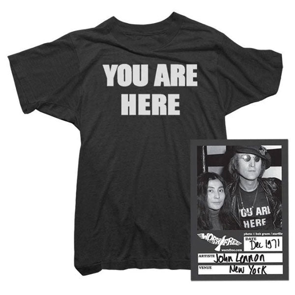 Worn Free John Lennon You are Here T-shirt