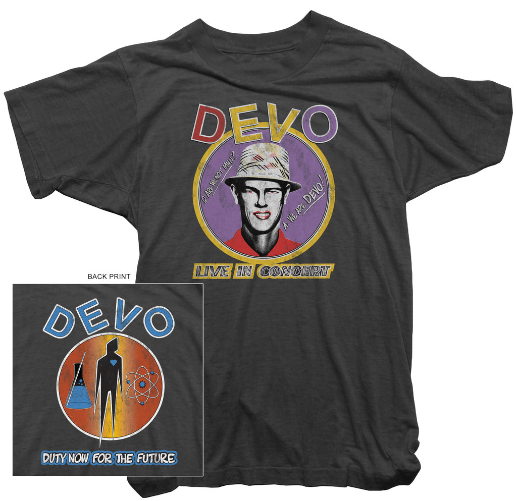 DEVO tシャツ ディーボ Be Stiff Devo Vintage T-shirt, B Stiff, Faded Black Tee Shirt, New Wave