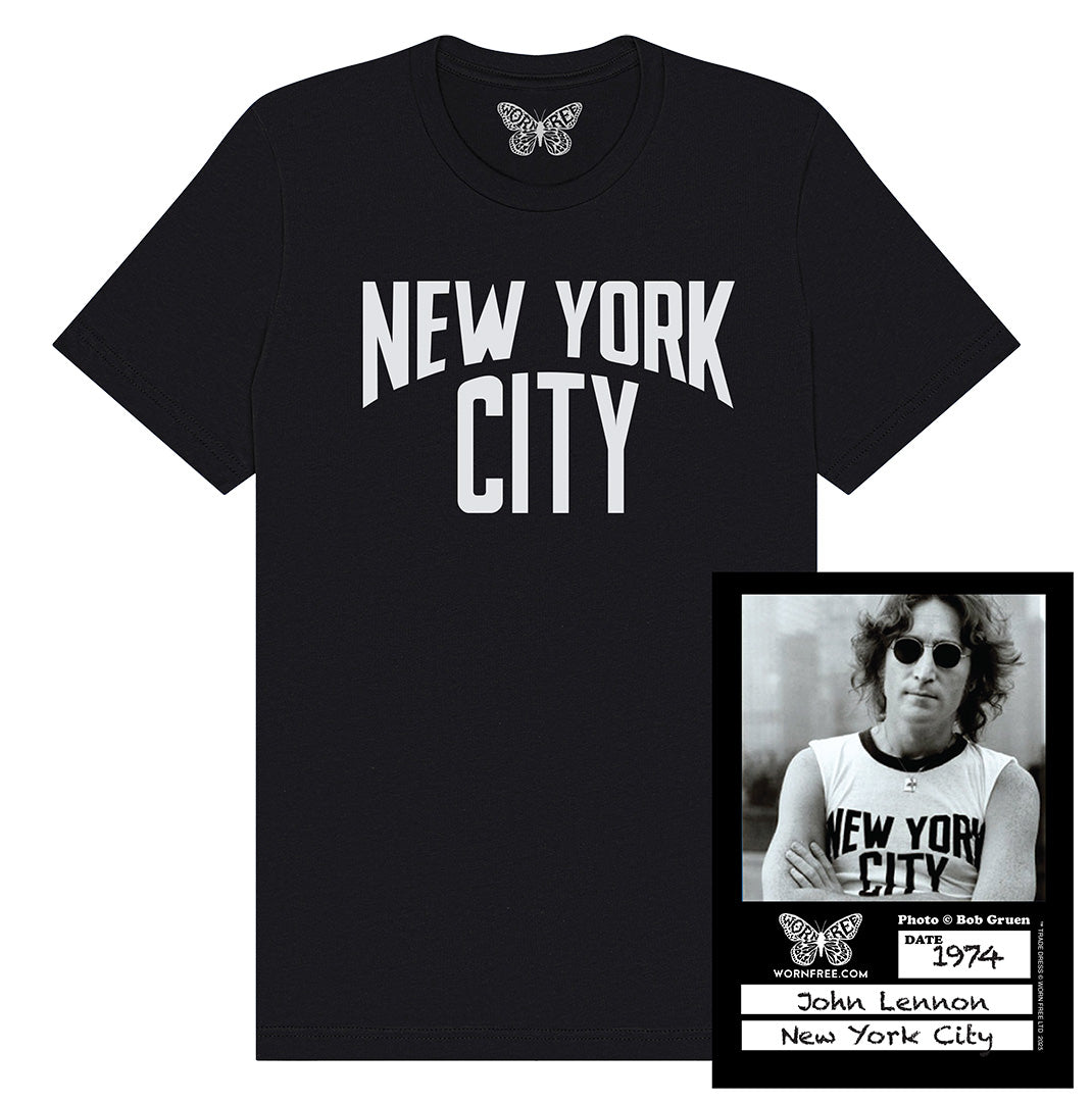 John Lennon T-Shirt. New York Tee worn by John Lennon