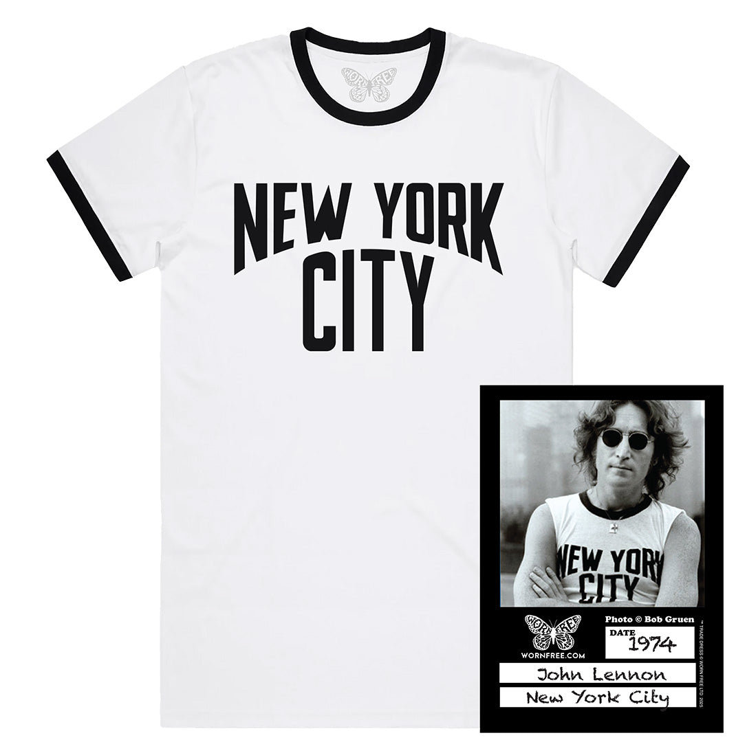 John Lennon T-Shirt - New York City Tee worn by John Lennon