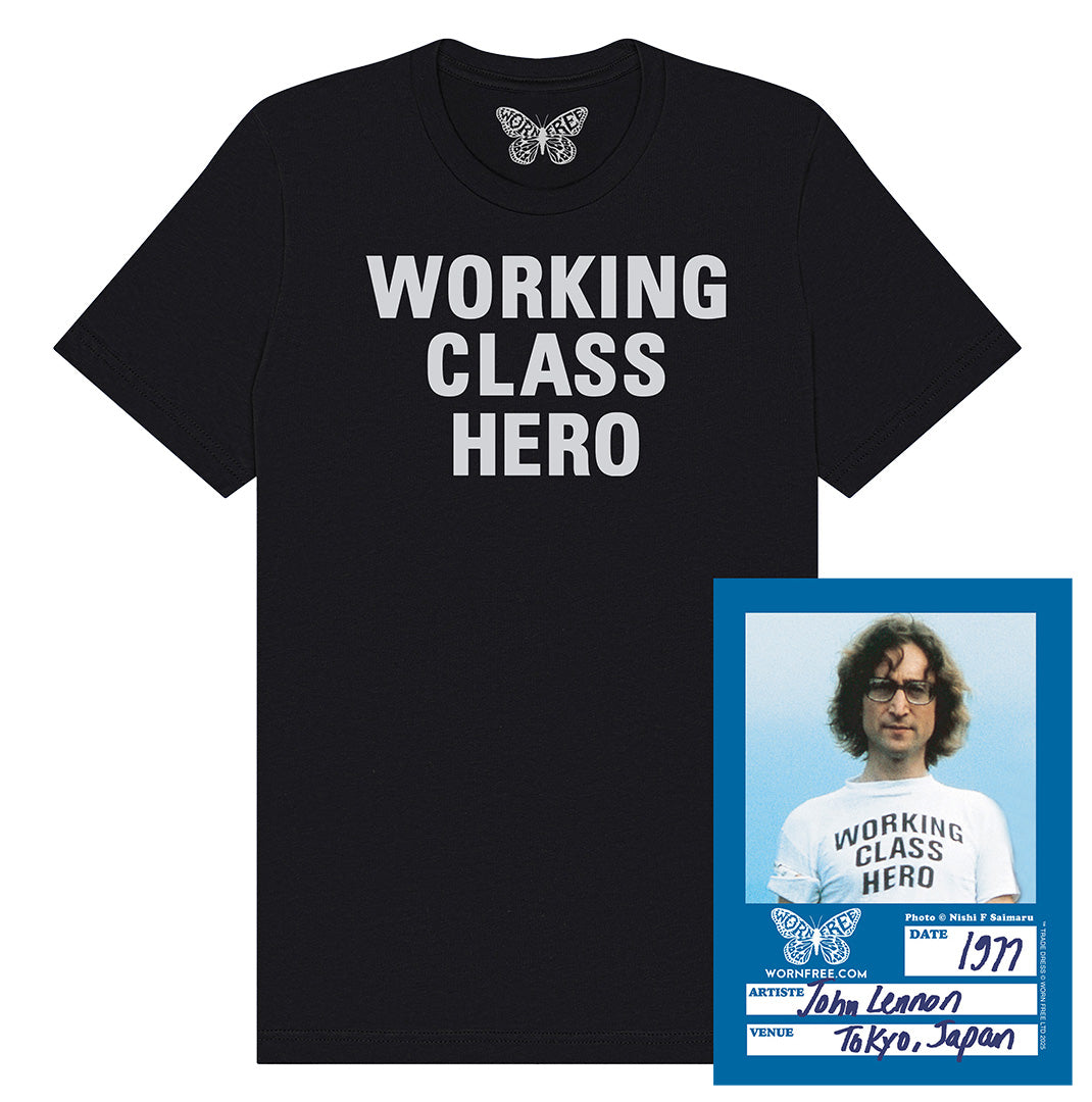 John Lennon T-Shirt - Working Class Hero Tee worn by John Lennon