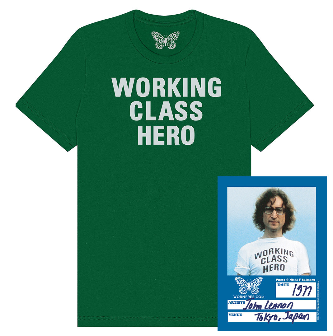 John Lennon T-Shirt - Working Class Hero Tee worn by John Lennon
