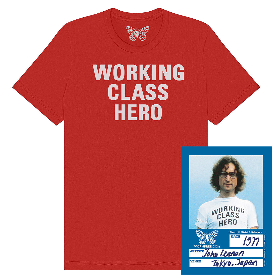 John Lennon T-Shirt - Working Class Hero Tee worn by John Lennon