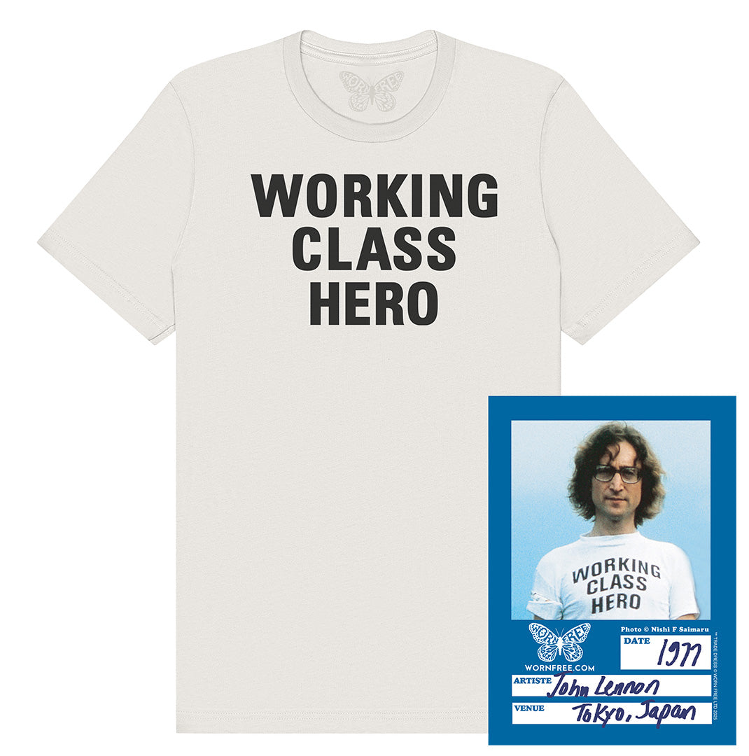 John Lennon T-Shirt - Working Class Hero Tee worn by John Lennon