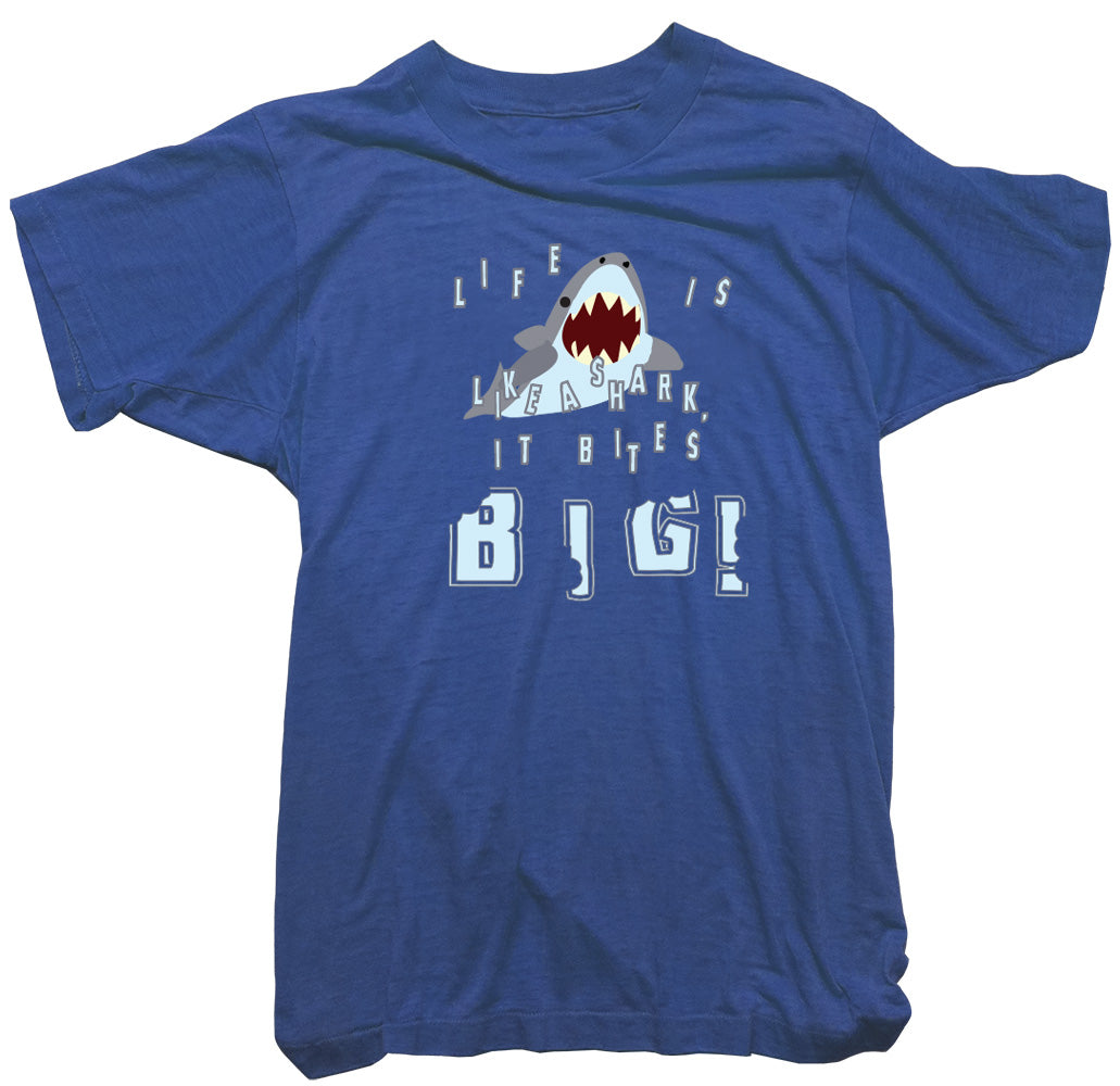 Worn Free T-Shirt - Life is like a shark Tee by Thomas Coe