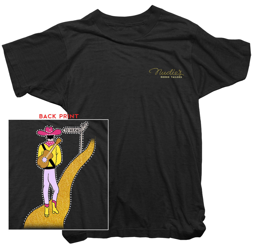 Nudie Cohn T-shirt - Nudie Cowboy Back Print Tee