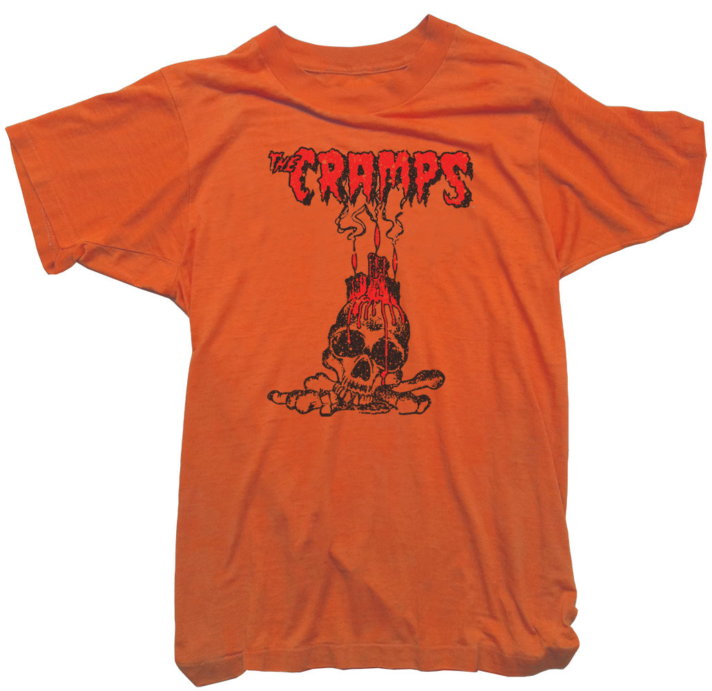 The Cramps T-Shirt - The Cramps Skull Candle Tee