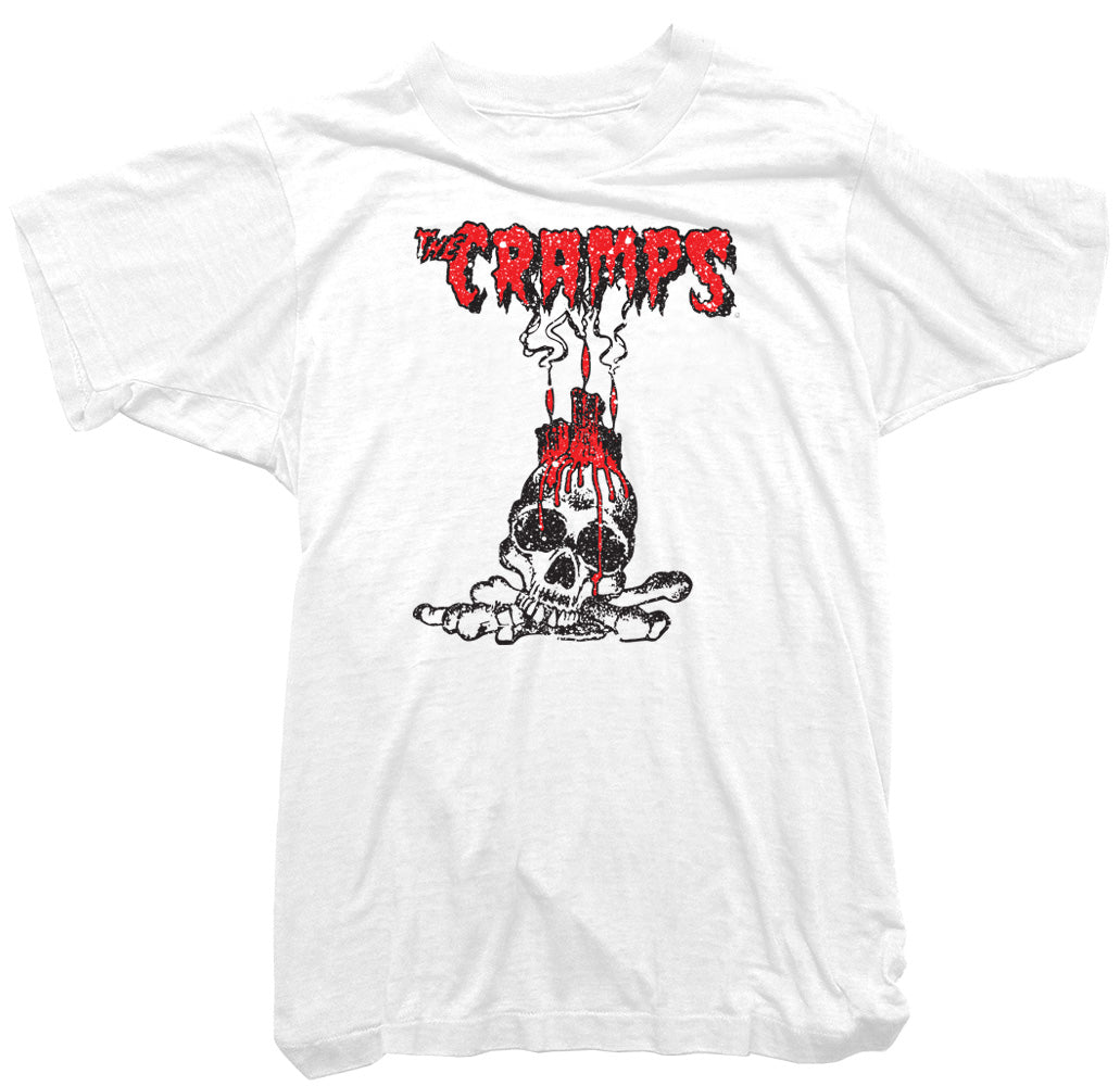 The Cramps T-Shirt - The Cramps Skull Candle Tee