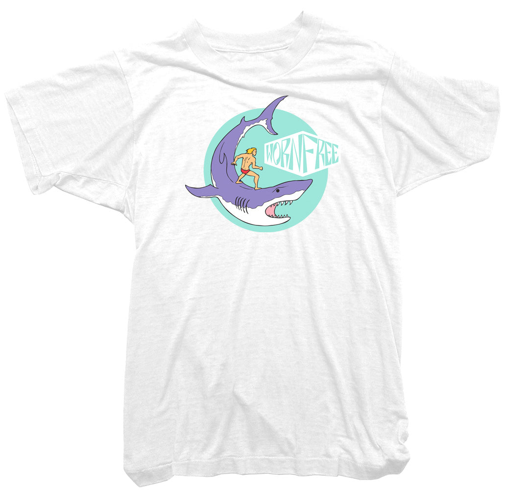 Worn Free T-Shirt - Worn Free Surf Shark Tee
