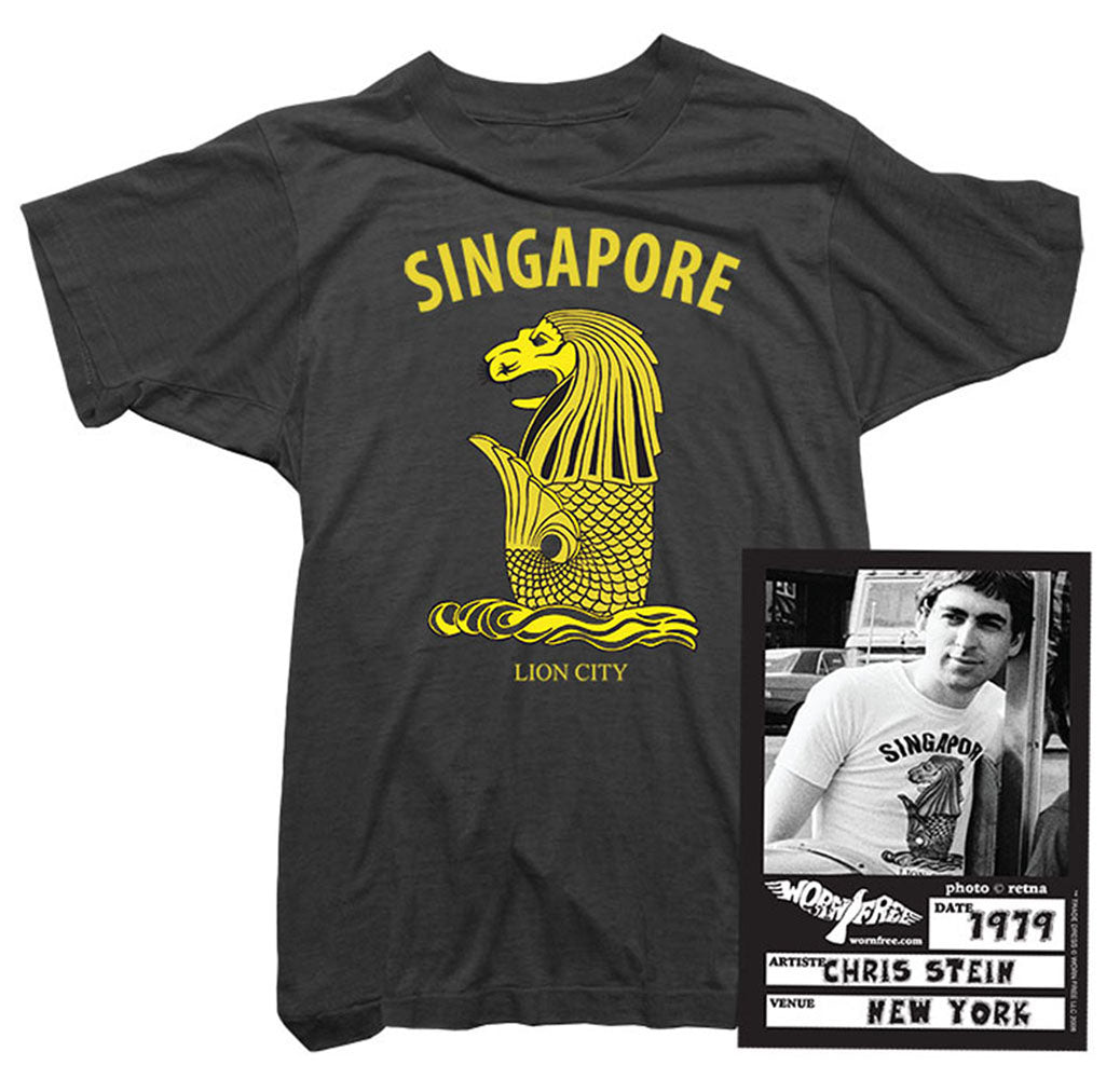 Blondie t-Shirt worn by Chris Stein Vintage Singapore T-Shirt. - Free