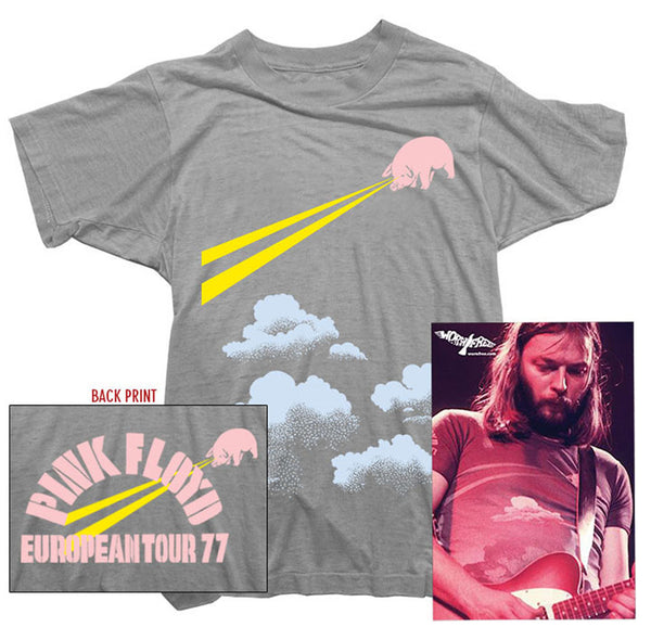 Pink Floyd T-Shirt. Tour 77 Tee worn by David Gilmour - Worn