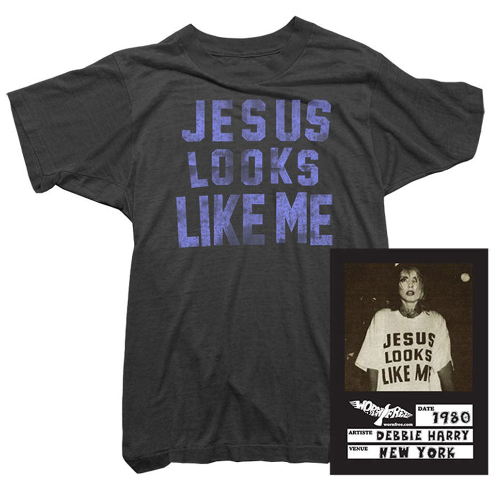 Blondie T-Shirt - Jesus Looks Like Me Tee worn by Debbie Harry