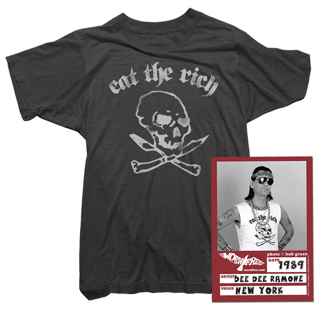 Dee Dee And His Eat The Rich T Shirt Dee Dee And His Eat The Rich T Shirt