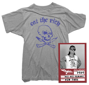 Dee Dee Ramone T-Shirt - Eat The Rich Tee worn by Dee Dee Ramone