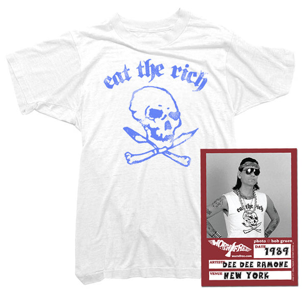 Dee Dee And His Eat The Rich T Shirt Dee Dee And His Eat The Rich T Shirt