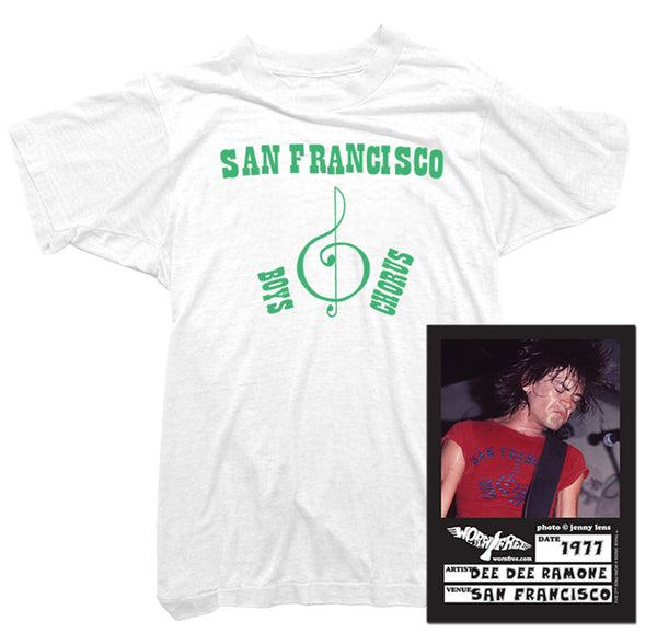 Ramones T-Shirt - Dee Dee Ramone San Francisco Boys Tee - Worn Free