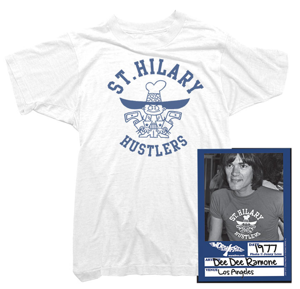 Dee Dee Ramone T-Shirt - St Hilary Hustlers Tee worn by Dee Dee Ramone