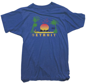 Detroit Palm Trees T-shirt - Worn Free Motor City Tee