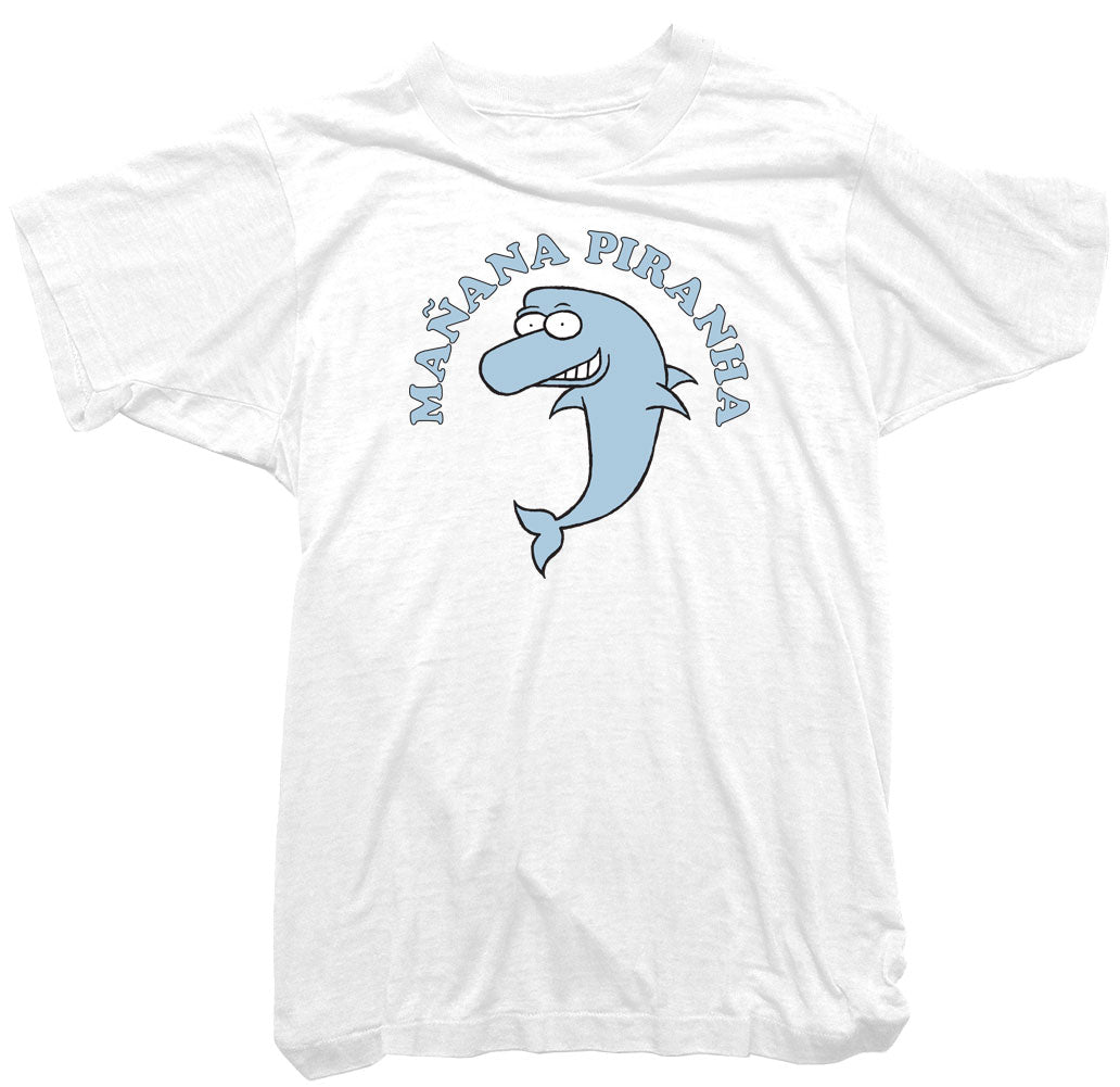 Dolphin T-Shirt - Wonga World Manana Piranha Tee
