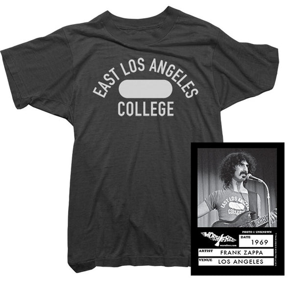 Frank Zappa T-Shirt - Los Angeles College Retro Tee - Worn Free
