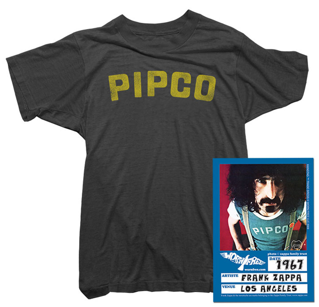 Frank Zappa Rock T-Shirt - Pipco Tee worn by Zappa. - Worn Free