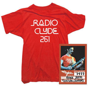 Frank Zappa T-Shirt - Radio Clyde Tee worn by Frank Zappa