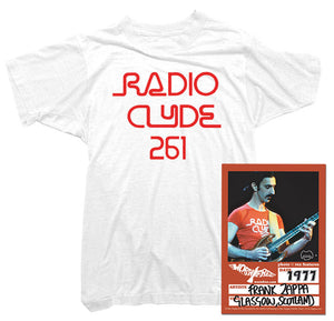 Frank Zappa T-Shirt - Radio Clyde Tee worn by Frank Zappa