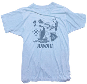 Hawaii Map T-Shirt - Worn Free Hawaii Tee