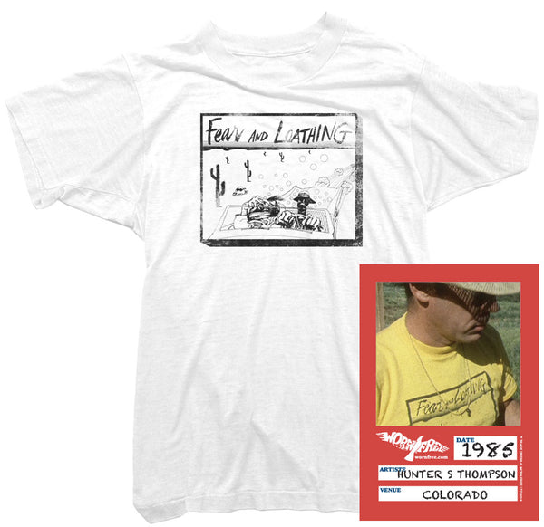 Hunter S Thompson T-Shirt. Licensed T-Shirt worn by Hunter S