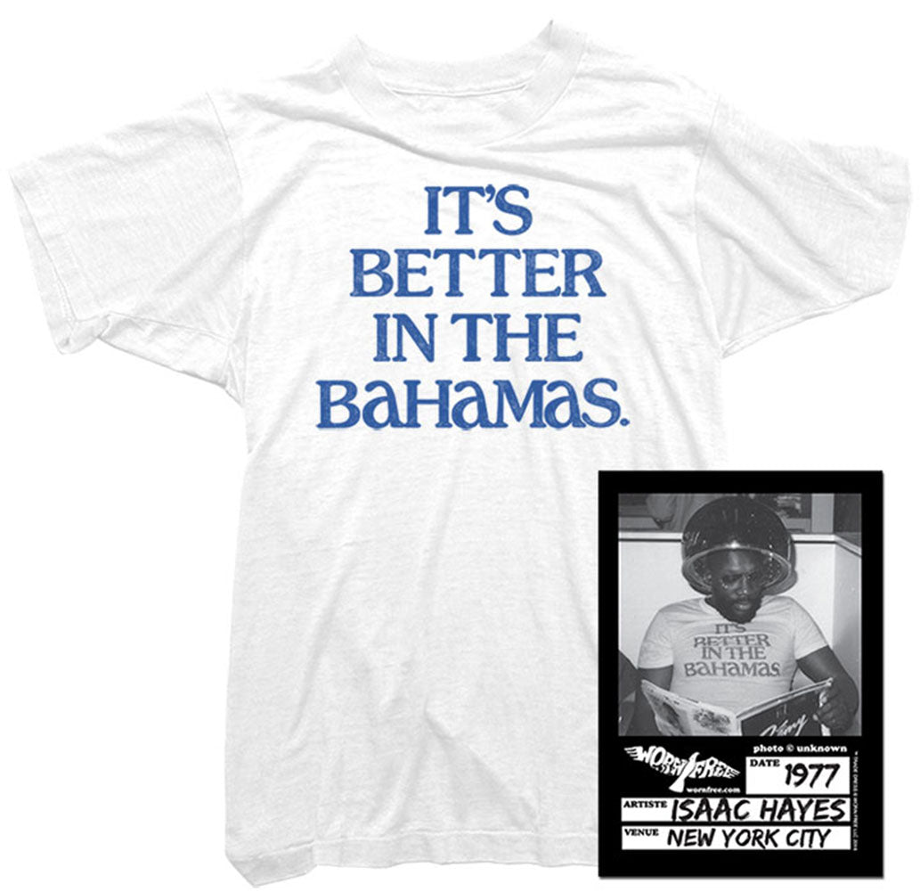 Isaac Hayes T-Shirt - Bahamas Tee worn by Isaac Hayes