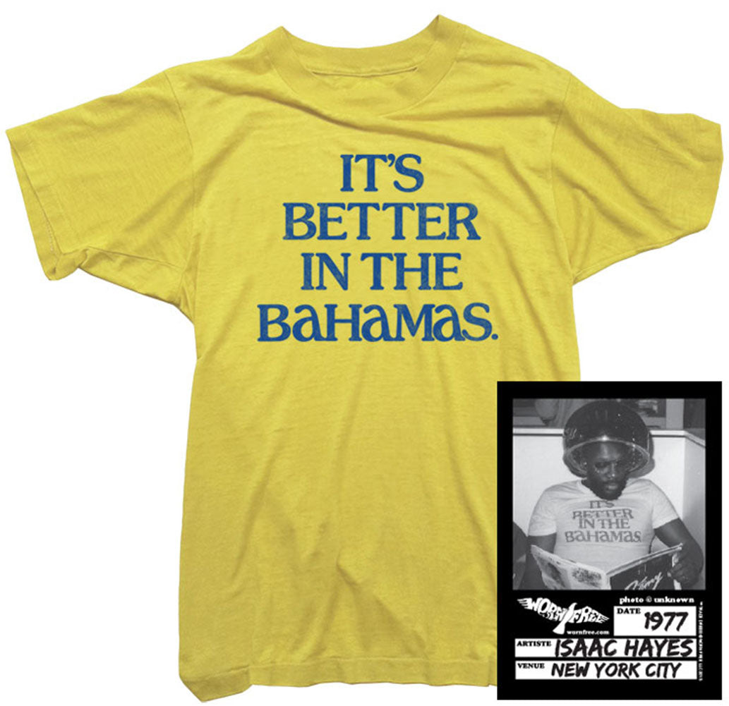 Isaac Hayes T-Shirt - Bahamas Tee worn by Isaac Hayes