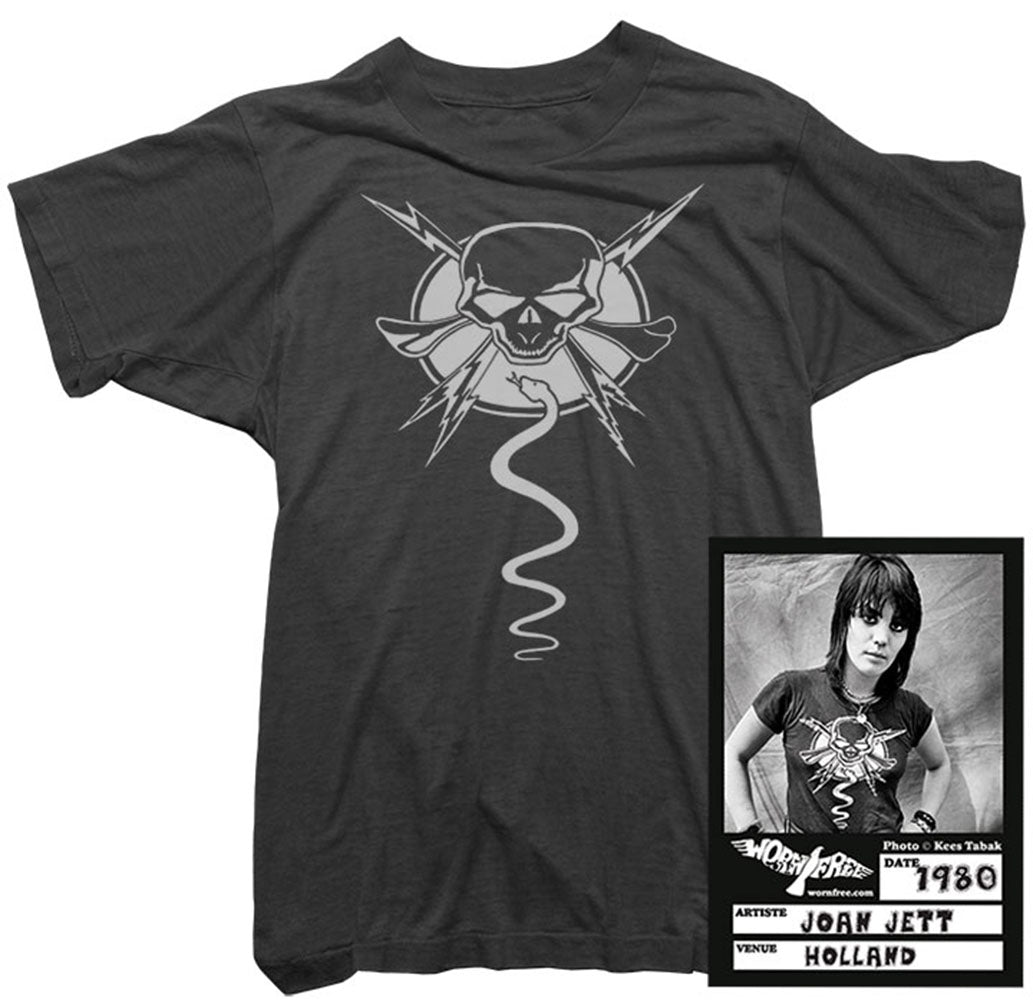 Joan Jett T-Shirt - Skull & Snake Tee worn by Joan Jett