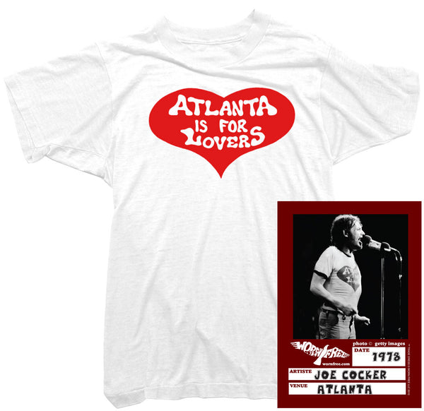 Joe Cocker / ジョー・コッカー [Worn Free] Joe Cocker / Atlanta is for Lovers Tee (White / Red Ringer) Joe-Cocker-T-Shirt-Atlanta-is-