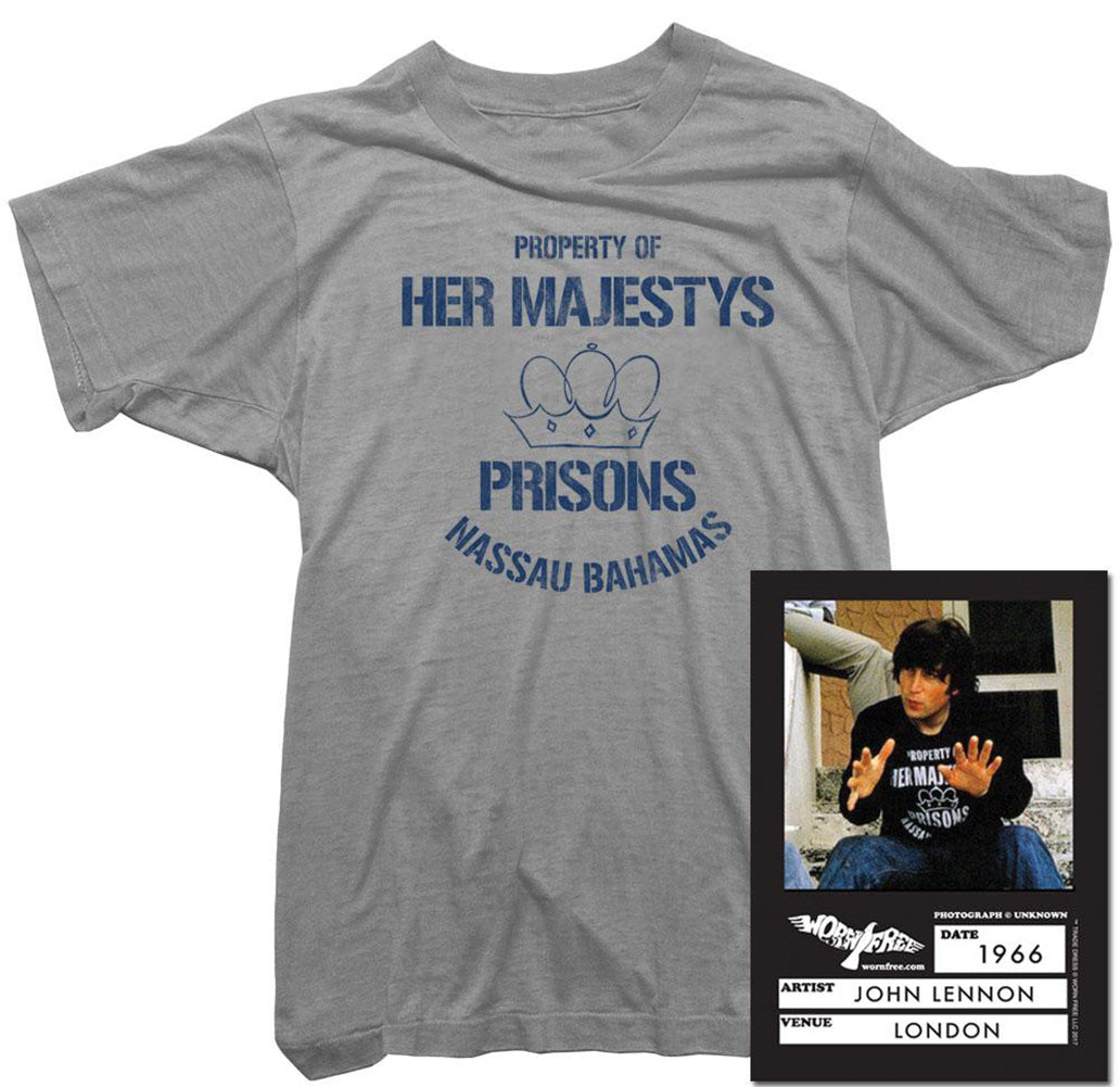 John Lennon T-Shirt - Bahamas Prison Tee worn by John Lennon