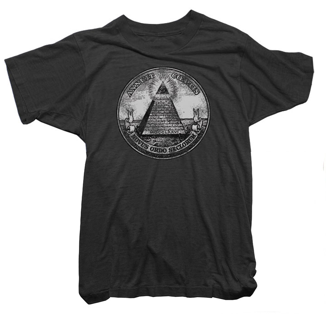 John Lennon T Shirt. Illuminati Tee worn by John Lennon Worn Free