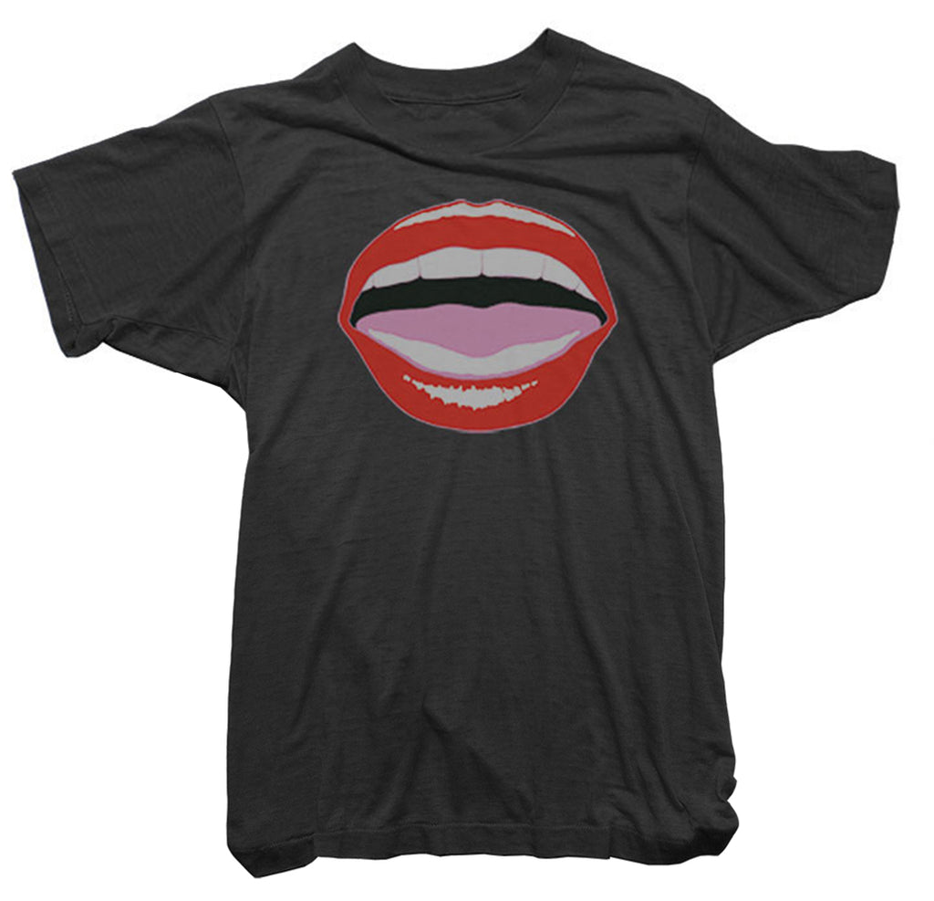 John Lennon Tシャツ 黒 カラフルロゴ ビンテージ John_Lennon_Mouth_Mens_Tee_Bla