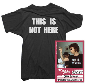 John Lennon T-Shirt - This Is Not Here Tee worn by John Lennon