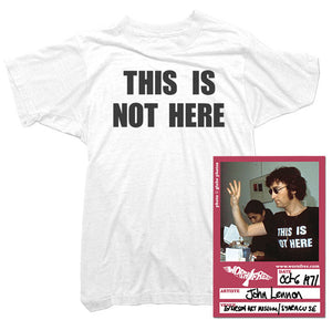 John Lennon T-Shirt - This Is Not Here Tee worn by John Lennon