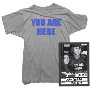 John Lennon T-Shirt - You Are Here Tee worn by John Lennon