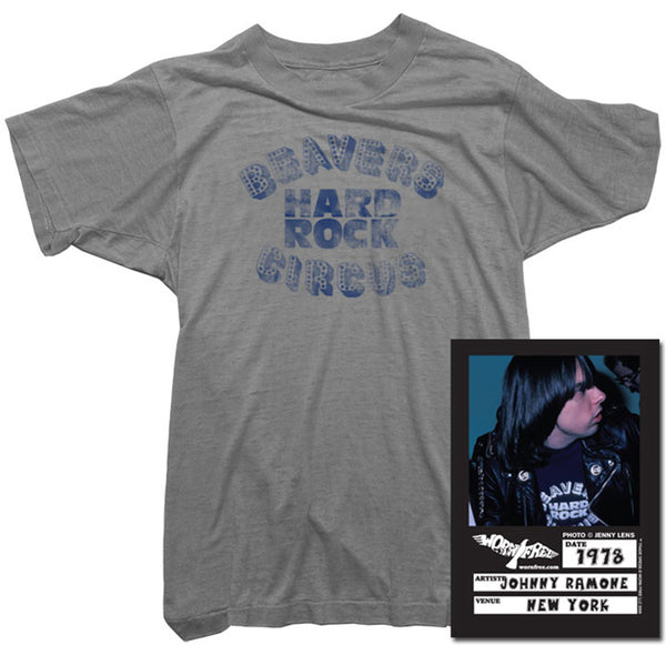 RAMONES / ラモーンズ [Worn Free] Johnny Ramone / Rockaway Beach Tee (Light Blue) Worn Free] Johnny Ramone / Rockaway Beach Tee (Light Blue
